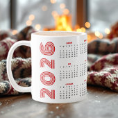 2026 calendar red photo collage three photo koffiemok