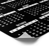 2026 Calendar Shirt 26 Calendar 2026 Poster (Hoek)