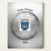 2026 Calendar Silver Planner Braga Portugal (Achterkant)