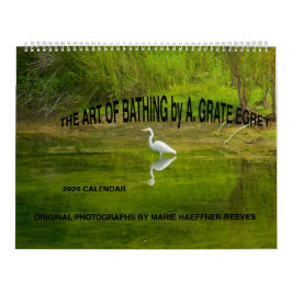 2026 CALENDAR:THE ART OF BATHING by A.GRATE EGRET  Kalender