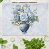 2026 Calendar Towel Blue Rose Kitchen Towel Theedoek (Gevouwen)