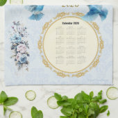 2026 Calendar Towel Bluebirds Birdhouse Ecc 3:11 Theedoek (Gevouwen)
