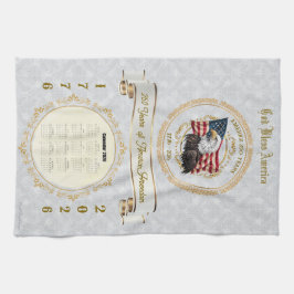 2026 Calendar Towel God Bless America 250 Years Theedoek