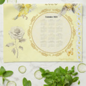2026 Calendar Towel Goldfinch Trust in the Lord  Theedoek (Gevouwen)