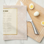 2026 Calendar Towel Horse in Sunset Theedoek (Quarter Fold)