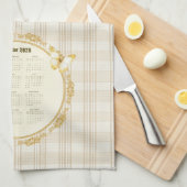 2026 Calendar Towel Horse Theedoek (Quarter Fold)