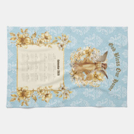2026 Calendar Towel Pretty Guardian Angel  Theedoek