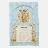 2026 Calendar Towel Pretty Guardian Angel Theedoek (Verticaal)