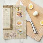 2026 Calendar Towel Saturday Morning Tea Time Theedoek (Quarter Fold)