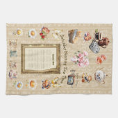 2026 Calendar Towel Saturday Morning Tea Time Theedoek (Horizontaal)