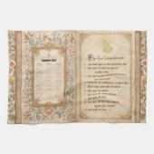 2026 Calendar Towel Ten Commandments Monastic Theedoek (Horizontaal)