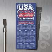 2026 Calendar USA 250 America's Birthday 1776-2026