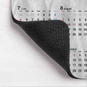 2026 Calendar Wavy Brushed Steel Abstract Muismat (Hoek)