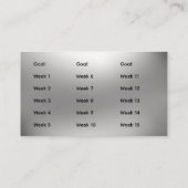 2026 Calendar Weight Loss Business Card Visitekaartje (Achterkant)