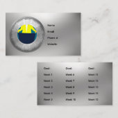 2026 Calendar Weight Loss Business Card Visitekaartje (Voorkant / Achterkant)