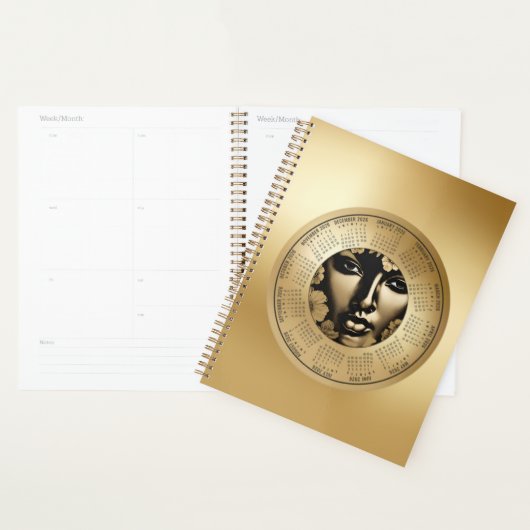 2026 Calendar Woman's Gold Face Planner (Display)