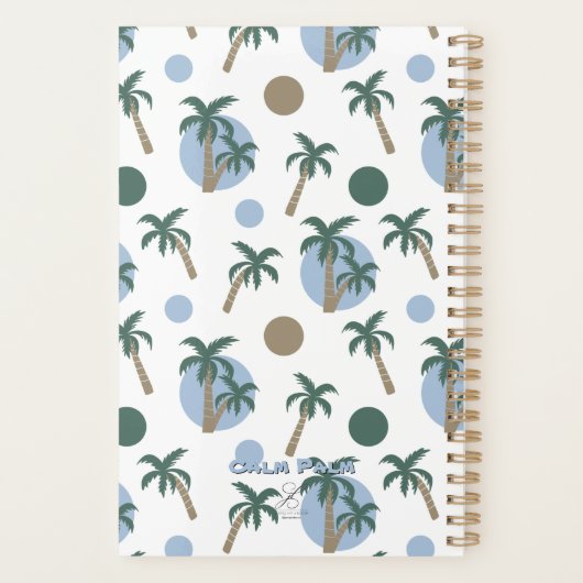 2026 CALM PALM 'What's the Plan' Customizable Planner (Achterkant)