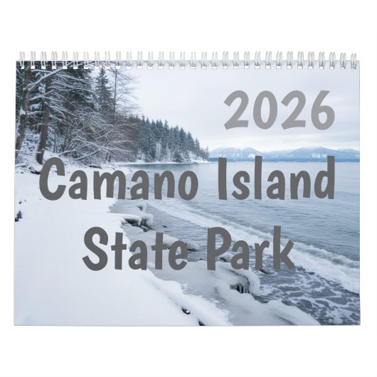 2026 Camano Island State Park Personalized Kalender (Hoes)