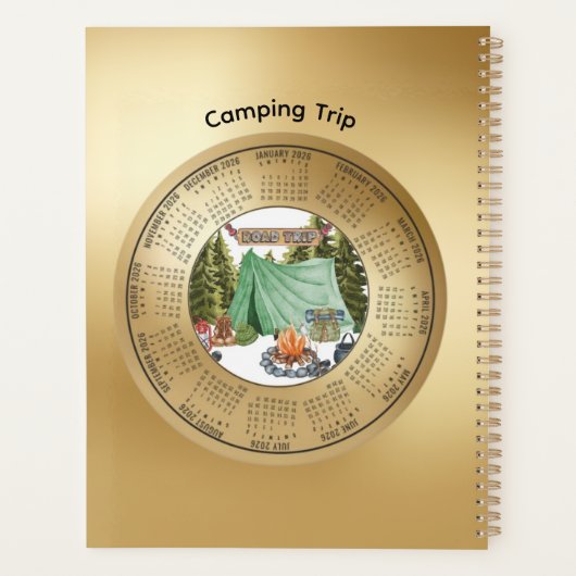 2026 Camping Trip Calendar Planner (Achterkant)