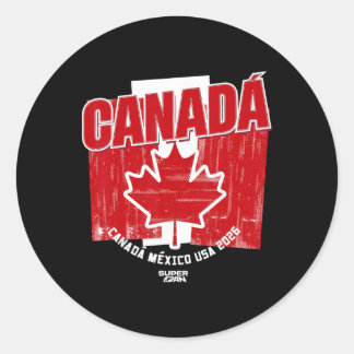 2026 Canada Soccer Fan Wereldkampioenschap Ronde Sticker
