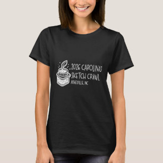 2026 Carolinas Sketch Crawl Dames Crew Neck T-shir T-shirt