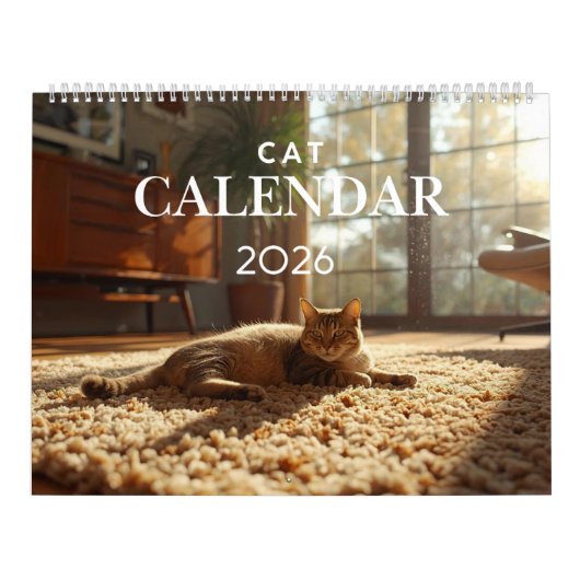 2026 Cat Calendar | 12 Month Wall Calendar Kalender (Hoes)