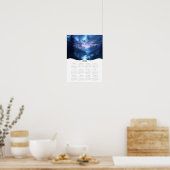 2026 Celestial Landschap Volle Jaar Muur Kalender Poster (Keuken)