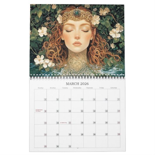 2026 Celtic Dreaming Fantasy Art Kalender (Mar 2026)