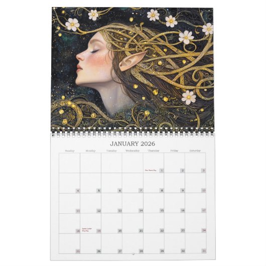 2026 Celtic Dreaming Fantasy Art Kalender (Jan 2026)