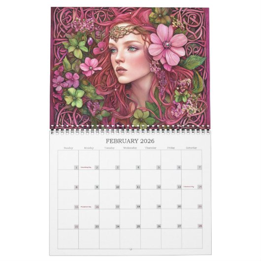 2026 Celtic Dreaming Fantasy Art Kalender (Feb 2026)