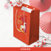 2026 Chinees Lunar Jaar van het Paard Gift Bag Medium Cadeauzakje