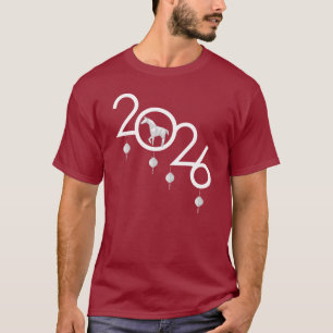 2026 Chinees Nieuwjaar Origami Paard T-shirt