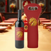 2026 Chinese New Years- Gold Horse Wijn Etiket