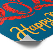 2026 Chinese Zodiac Horse Year Happy New Year Fire Poster (Hoek)