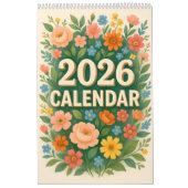2026 Christian Floral with Personalization Kalender (Hoes)