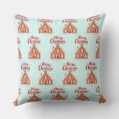 2026 Christmas House Throw Pillow 20x20 Kussen (Achterkant)