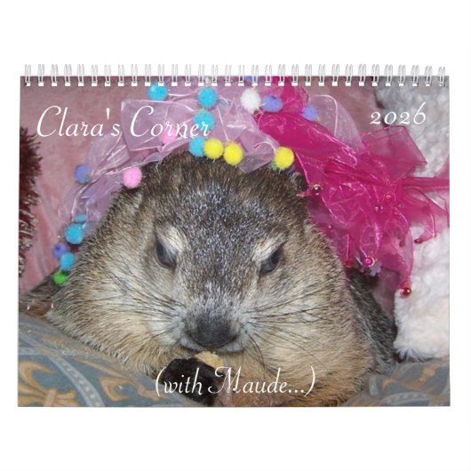 2026 Clara's Corner Groundhog Calendar A Kalender (Hoes)