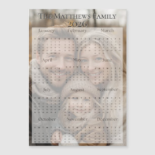 2026 Classic Font Vakantie Fotokalender