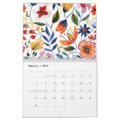 2026 Classic Wildflower Pattern Calendar Kalender (Feb 2027)