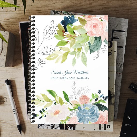 2026 Classy elegante waterverf floral business Planner