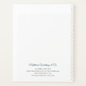 2026 Classy elegante waterverf floral business Planner (Achterkant)