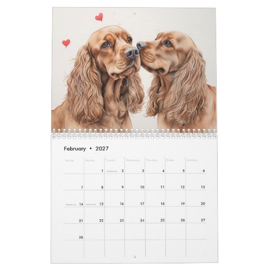 2026 Cocker Spaniels Kalender (Feb 2027)