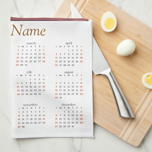 2026 Coffee Lovers KItchen Tea Towel Calendar Theedoek (Quarter Fold)