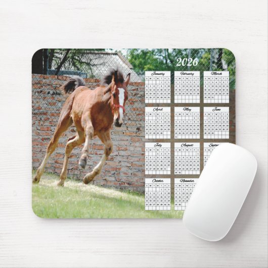 2026 Colt Running Calendar Muismat (Met muis)