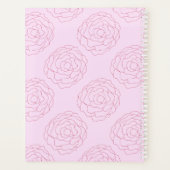 2026 Coming Up Roses: Dark Pink Roses on Pink Planner (Achterkant)