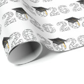 2026 Congrats Grad Word Cloud on White Cadeaupapier (Rol Hoek)