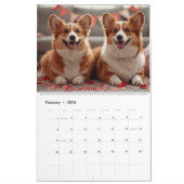 2026 Corgi Calendar | 12 Month Wall Calendar Kalender (Feb 2026)