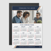 2026 Corporate Giveaway Photo Modern Fridge Magnet (Voorkant / Achterkant)