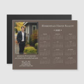 2026 Corporate Magnetic Photo Calendar - Brown (Voorkant / Achterkant)