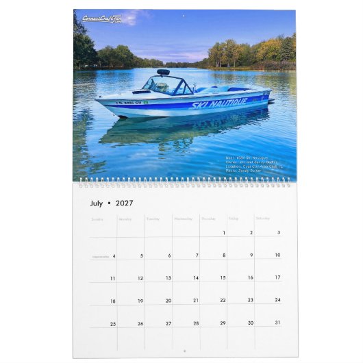 2026 CorrectCraftFan.com Jaarlijkse Kalender (Jul 2027)